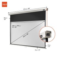 celexon Rolloleinwand Professional 16:9, 200 x 113 cm Projektionsfläche