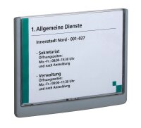 DURABLE Türschild CLICK SIGN Kunststoff grau DIN A5...
