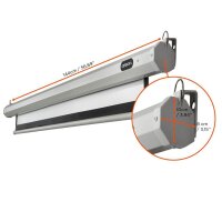 celexon elektrische Rolloleinwand Economy Motor 1:1, 120 x 120 cm Projektionsfläche