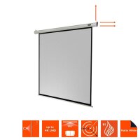 celexon elektrische Rolloleinwand Economy Motor 1:1, 120 x 120 cm Projektionsfläche