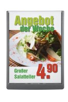 DURABLE Türschild CLICK SIGN Kunststoff grau DIN A4 21,0 x 29,7 cm, 1 St.