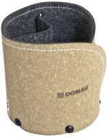 DONAU Stiftehalter braun Recyclingleder/Filz 2...