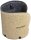 DONAU Stiftehalter braun Recyclingleder/Filz 2 Fächer 11,0 x 11,0 x 11,0 cm