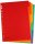 DONAU Register DIN A4 Vollformat 6 rot, orange, gelb, grün, blau, lila 6-teilig, 1 Satz