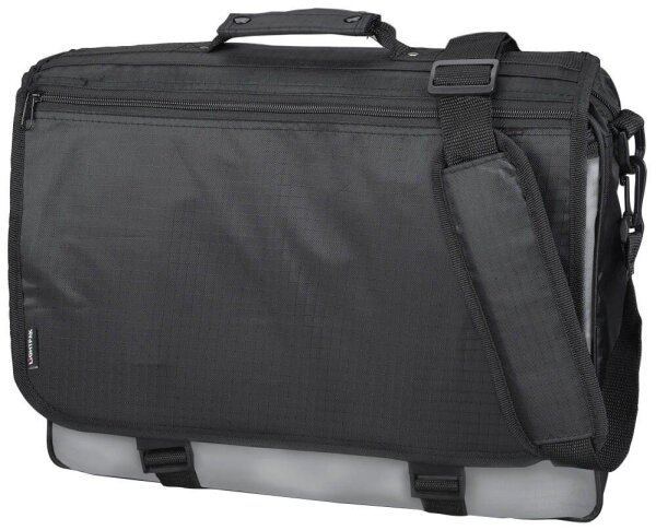 LIGHTPAK Umhängetasche WAVE Kunstfaser schwarz/grau 46069  ( 46069 )