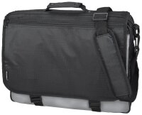 LIGHTPAK Umhängetasche WAVE Kunstfaser schwarz/grau...