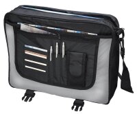 LIGHTPAK Umhängetasche WAVE Kunstfaser schwarz/grau...