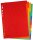 DONAU Register DIN A4 Vollformat 12 rot, orange, gelb, grün, blau, lila 12-teilig, 1 Satz
