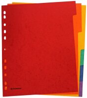 DONAU Register DIN A4+ Überbreite 6 rot, orange,...