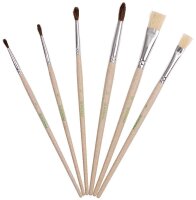 DONAU ÖKO Pinsel-Set Größe 4, 8, 10, 12, 6-teilig  ( 5340200-70 )