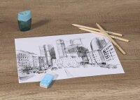 DONAU ÖKO Bleistift-Set HB blau, 1 Set