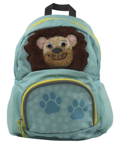 DONAU Kindergartenrucksack Löwe Kunstfaser blau