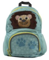 DONAU Kindergartenrucksack Löwe Kunstfaser blau