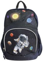 DONAU Kindergartenrucksack Astronaut Kunstfaser blau