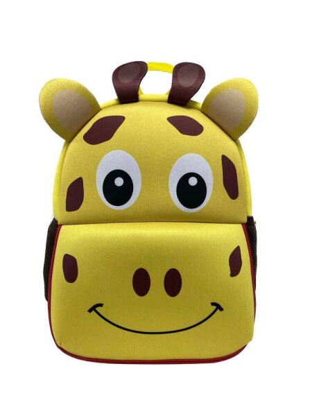 DONAU Kindergartenrucksack Giraffe Kunstfaser gelb