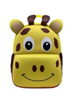 DONAU Kindergartenrucksack Giraffe Kunstfaser gelb