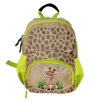 DONAU Kindergartenrucksack Mini Giraffe Kunstfaser...