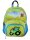 DONAU Kindergartenrucksack Traktor Kunstfaser blau/grün