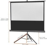 celexon Stativleinwand Economy 16:9, 184 x 104 cm Projektionsfläche
