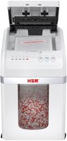HSM shredstar Autofeed X200 Aktenvernichter mit Partikelschnitt P-4, 4 x 12 mm, bis 200 Blatt, weiß