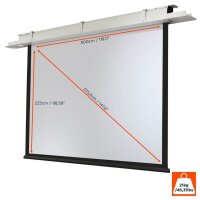 celexon Deckeneinbau-Leinwand Motor Expert 4:3, 300 x 225 cm Projektionsfläche
