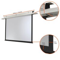 celexon Deckeneinbau-Leinwand Motor Expert 4:3, 300 x 225 cm Projektionsfläche