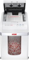 HSM shredstar Autofeed X300 Aktenvernichter mit Partikelschnitt P-4, 4 x 12 mm, bis 300 Blatt, weiß