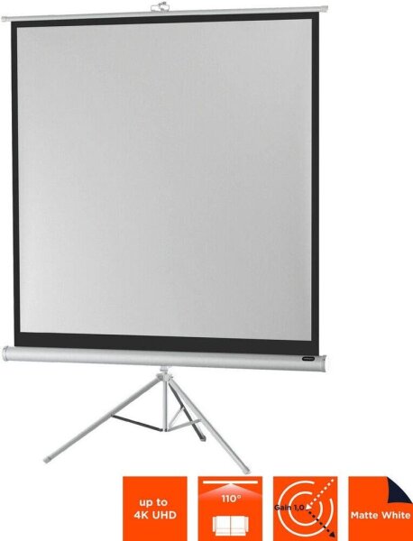 celexon Stativleinwand Economy 1:1, 219 x 219 cm Projektionsfläche