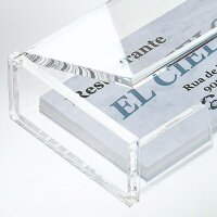 SIGEL Visitenkartenbox glasklar, für bis zu 80 Visitenkarten