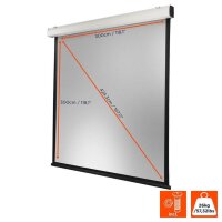 celexon elektrische Rolloleinwand Motor Expert XL 1:1, 300 x 300 cm Projektionsfläche