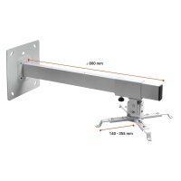 celexon Beamer-Wandhalterung WM 800 grau