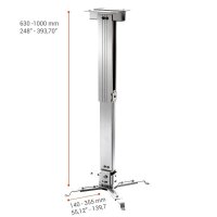 celexon Beamer-Deckenhalterung Multicel 63100S silber
