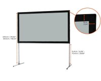celexon Faltrahmenleinwand für Rückprojektion Mobil Expert 16:9, 366 x 206 cm Projektionsfläche