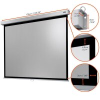 celexon Rolloleinwand Professional Plus 4:3, 160 x 120 cm Projektionsfläche