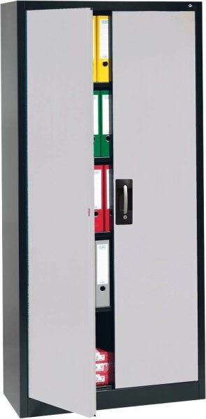 CP Stahlschrank C 2000 Acurado 9280-000 S10784 anthrazit, weißaluminium 4 Fachböden 93,0 x 50,0 x 195,0 cm, aufgebaut, 1 St.