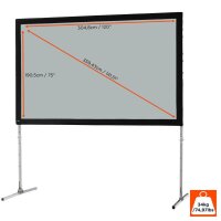 celexon Faltrahmenleinwand für Rückprojektion...