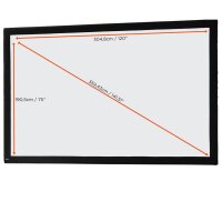 celexon Zusatz-Leinwandtuch für Faltrahmen (Frontprojektion) Mobil Expert 16:10, 305 x 190 cm Projektionsfläche