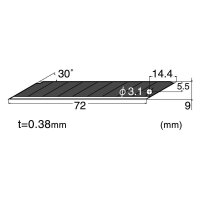 NT Cuttermesser-Klingen BA15P black blade schwarz 9,0 mm,...