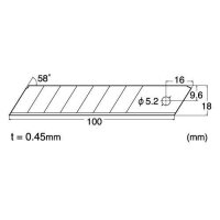 NT Cuttermesser-Klingen BL-150P silber 18,0 mm, 6 St.