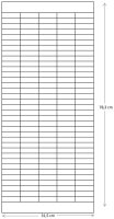 FRANKEN Stecktafel 31,5 x 78,3 cm 5 Spalten
