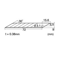 NT Cuttermesser-Klingen BAD-21P silber 9,0 mm, 10 St.