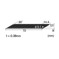 NT Cuttermesser-Klingen BL-2000 black blade schwarz 9,0...