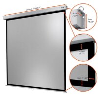 celexon Rolloleinwand Professional Plus 1:1, 200 x 200 cm Projektionsfläche