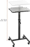 celexon PT2000 Projektortisch schwarz