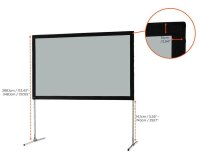 celexon Faltrahmenleinwand für Rückprojektion Mobil Expert 16:10, 406 x 254 cm Projektionsfläche