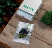 LEITZ Prospekthüllen recycle 4791 DIN A4 transparent genarbt 0,10 mm, 100 St.