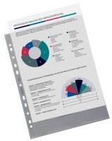 LEITZ Prospekthüllen recycle 4791 DIN A4 transparent genarbt 0,10 mm, 100 St.