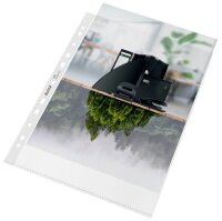 LEITZ Prospekthüllen recycle 4791 DIN A4 transparent genarbt 0,10 mm, 100 St.
