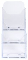 Exacompta Tischprospekthalter Office Exacryl transparent DIN lang 3 Fächern 11,5 x 11,2 x 21,8 cm, 1 St.