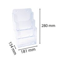 Exacompta Tischprospekthalter Office Exacryl transparent...